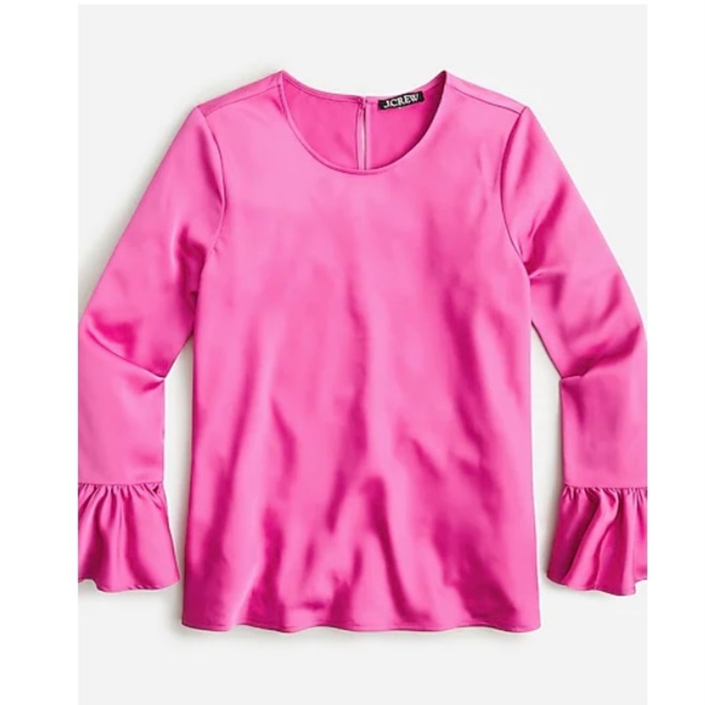 J Crew Winter garden top in Soft Azalea